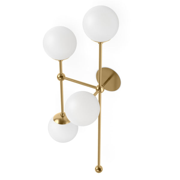 Armstrong 4 L Sconce - Burnished Brass
