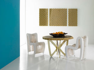Seat Belt Dining Chair V2 White