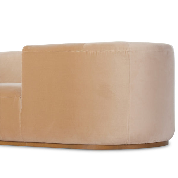Deandra Tete A Tete Chaise In Surrey Camel
