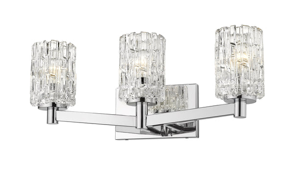 Aubrey 3 Light Vanity in Chrome Finish