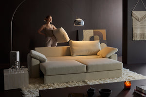 VILANDER SOFA BED, CUSHION ARMS, 57"X79"