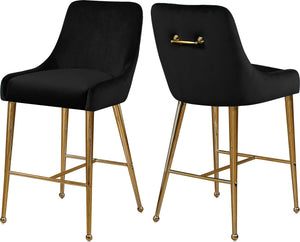Irvin Stool In Black Velvet