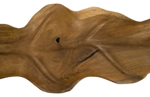 Carved Leaf Sculpture on Stand