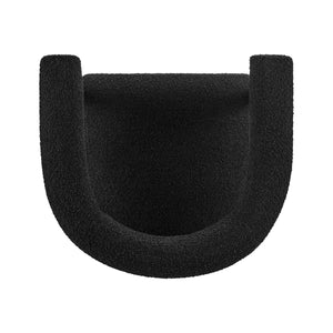 Keanu Boucle Counter Stool Black Legs, Stanton Black 