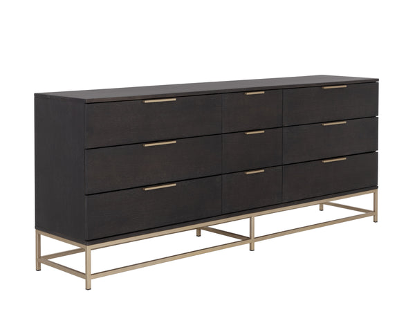 REBEL DRESSER - LARGE - GOLD - CHARCOAL GREY