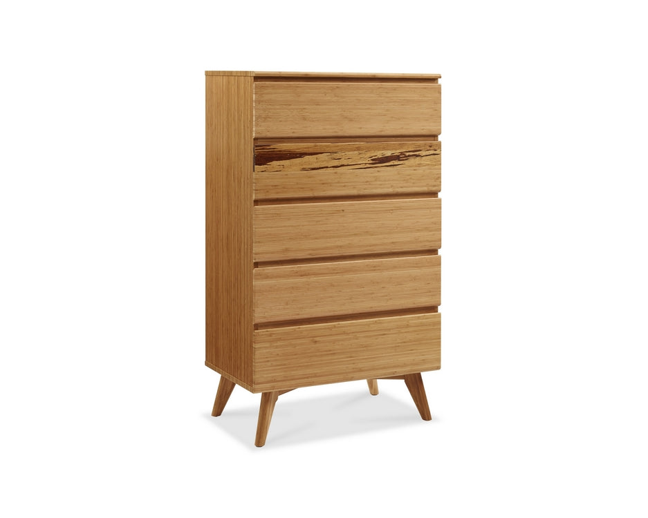 Caramelized Azara Five Drawer Chest