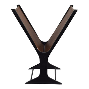 Moe's Ziff Magazine Holder in Brown Leather