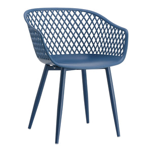 Moe's Piazza Outdoor Chair Blue - Set of Two