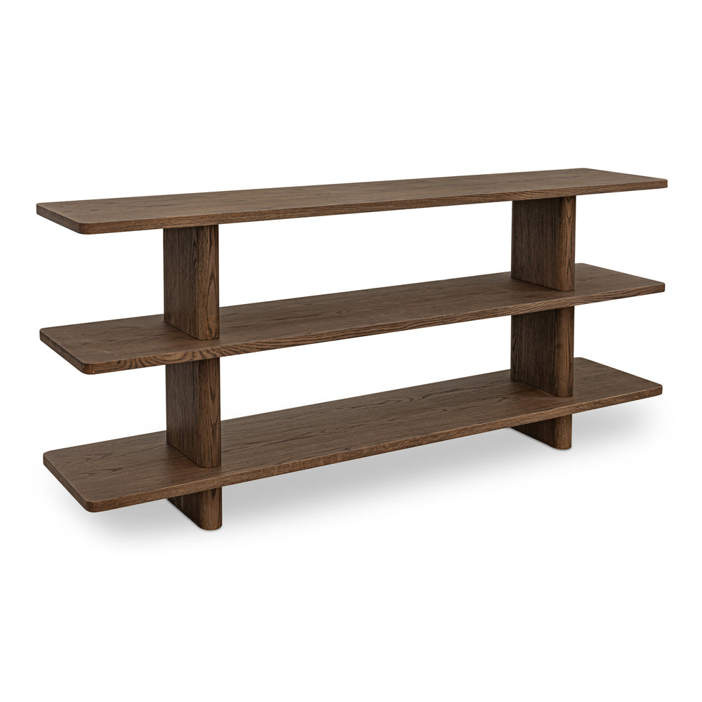 Casey Small Bookcase in Dark Brown Finish