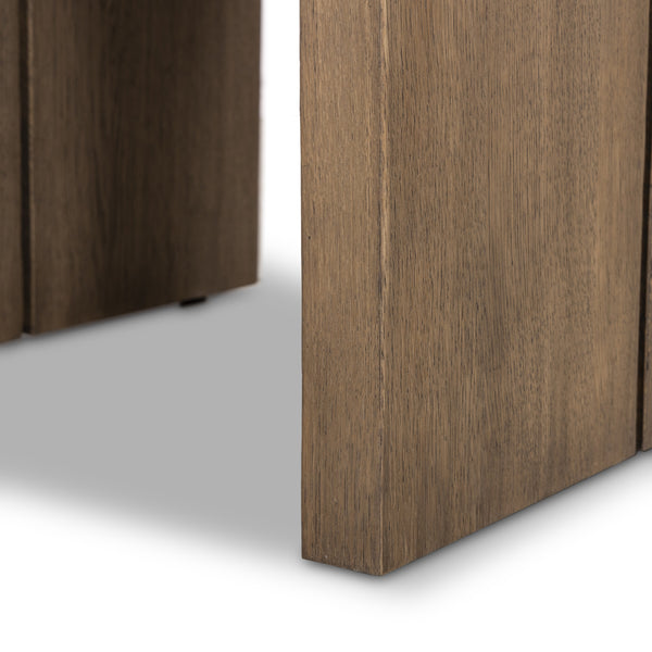 Warby End Table in Worn Oak Veneer