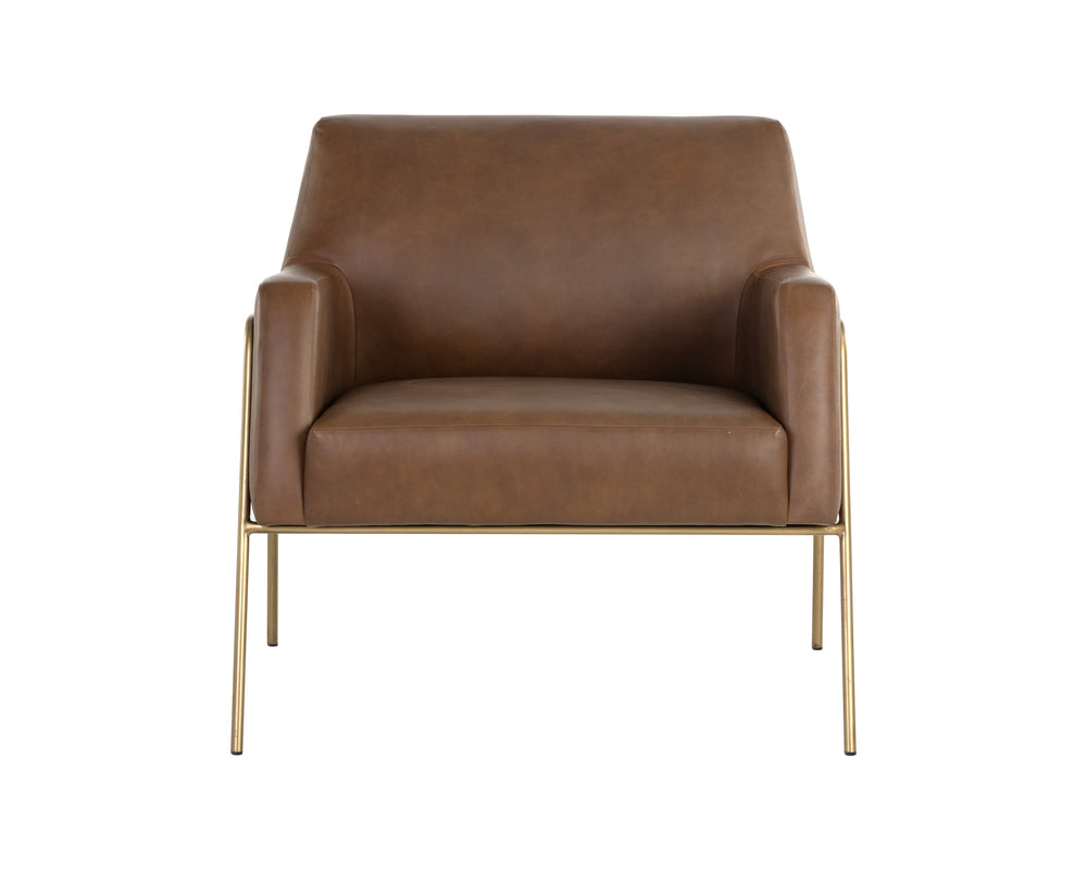 Cybil Lounge Chair - Vintage Caramel Leather