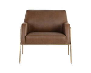 Cybil Lounge Chair - Vintage Caramel Leather