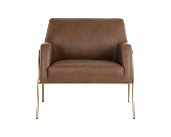 Cybil Lounge Chair - Vintage Caramel Leather