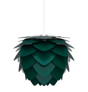 Aluvia Medium Plug-In Pendant in Forest with White Cord