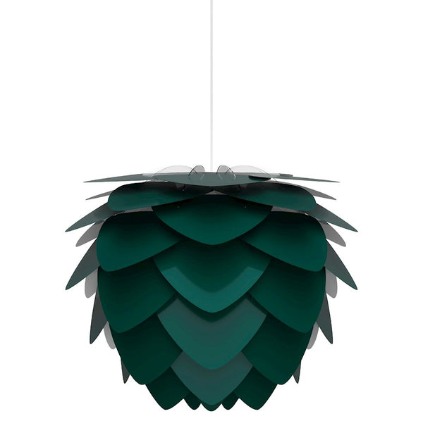 Aluvia Medium Plug-In Pendant in Forest with White Cord