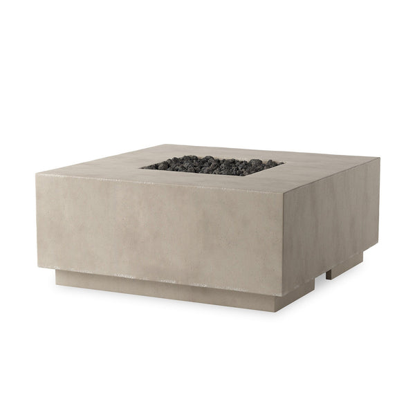 Donovan Outdoor Fire Table In Natural Concrete