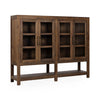 Kharga Reclaimed Wood Cabinet with Glass Doors