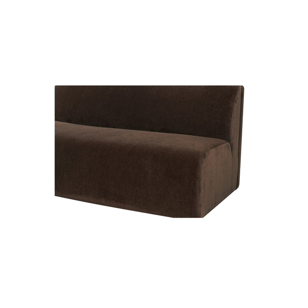 Naomi Convex Sofa Dark Brown by Moe's