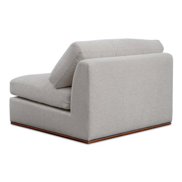 Rue Slipper Chair in Flecked Grey