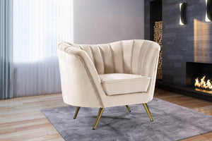 Josefina Chair In Cream Velvet