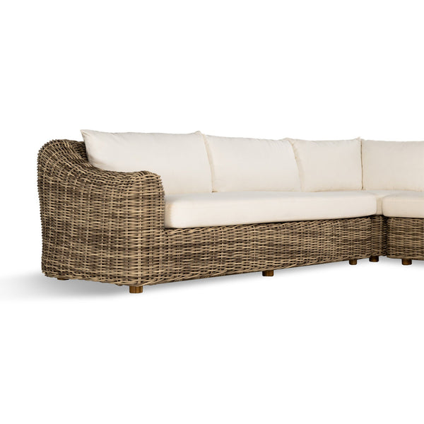 Messina Outdoor 3Pc Sectional - Venao Ivory