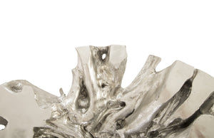 Freeform Coffee Table B, Silver Leaf