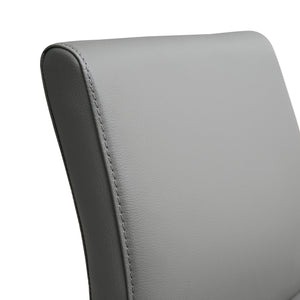 Denmark Grey Stainless Steel Barstool (Set of 2)