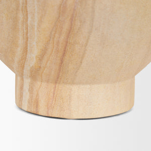 Ramira Beige Sandstone Decorative Pedestal Bowl