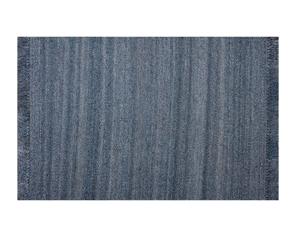 LINDAU HAND-WOVEN RUG - TEAL - 5' X 8'