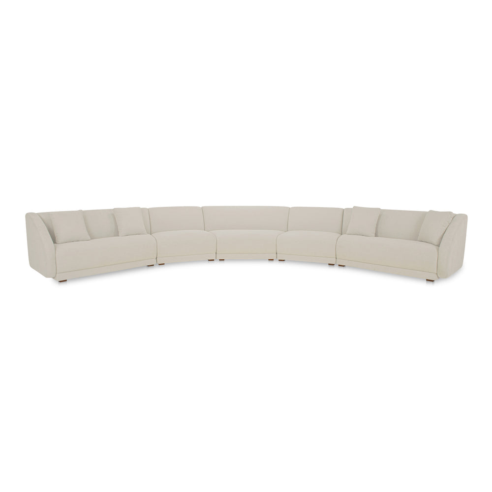 Fraser 5 Piece Modular Sectional in Off White