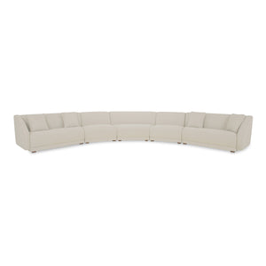 Fraser 5 Piece Modular Sectional in Off White