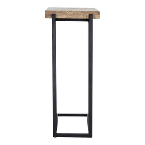 Moe's Mila C-Shaped Side Table in Natural Oak