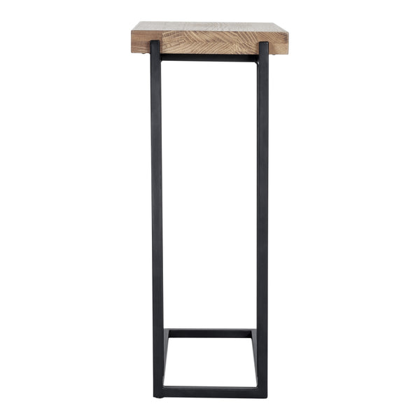 Moe's Mila C-Shaped Side Table in Natural Oak