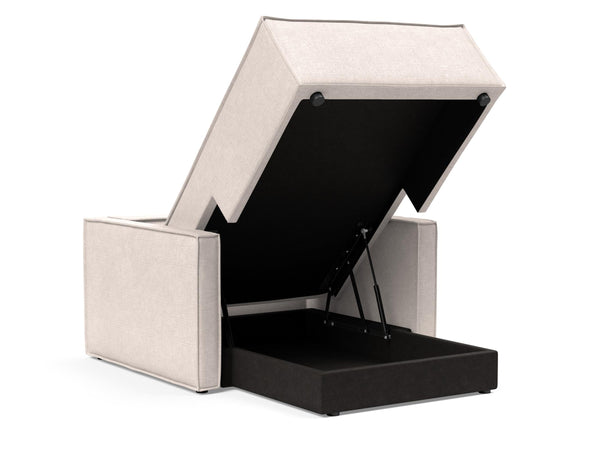 NEWILLA LOUNGER CHAIR W/SLIM ARM RESTS, 39"X61"