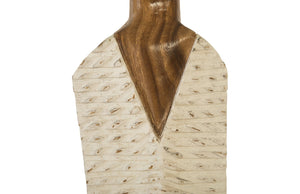 Vested Female Sculpture, Natural/White Gold, MD