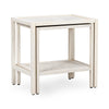 Devin Solid Wood Nesting Tables in Milk White