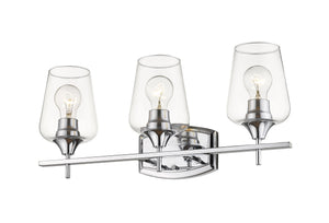 Joliet 3 Light Vanity in Chrome Finish