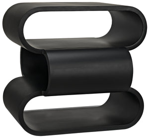 Nada Side Table, Black Steel