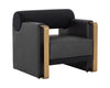 EDGAR LOUNGE CHAIR - BRAVO BLACK / ABBINGTON BLACK