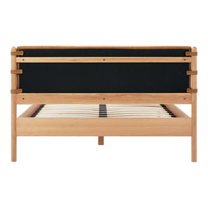 Moe's Colby Queen Bed with Leather Headboard