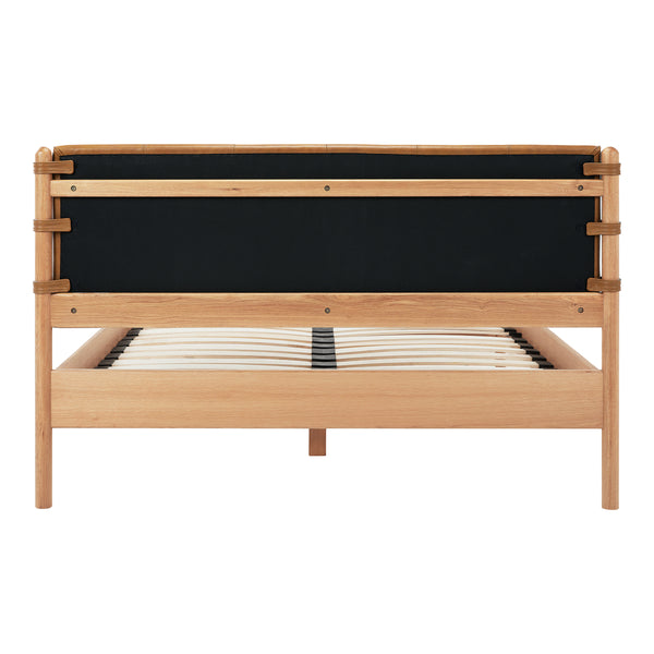 Moe's Colby Queen Bed with Leather Headboard