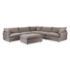 Caplan 6-Piece Modular Sectional with Ottoman - Elite-Charcoal