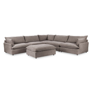 Caplan 6-Piece Modular Sectional with Ottoman - Elite-Charcoal