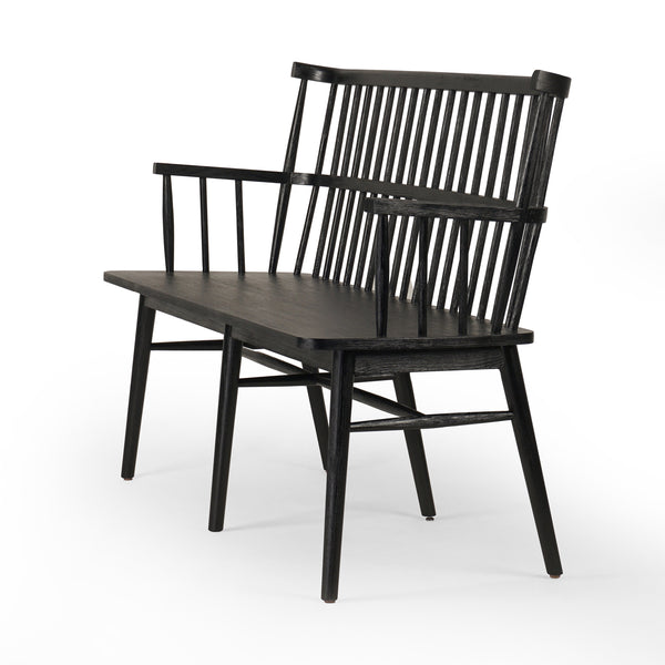 Aspen Bench In Matte Black