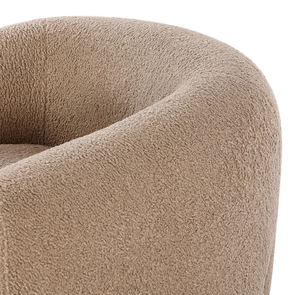 Lyla Chair In Sheepskin Camel