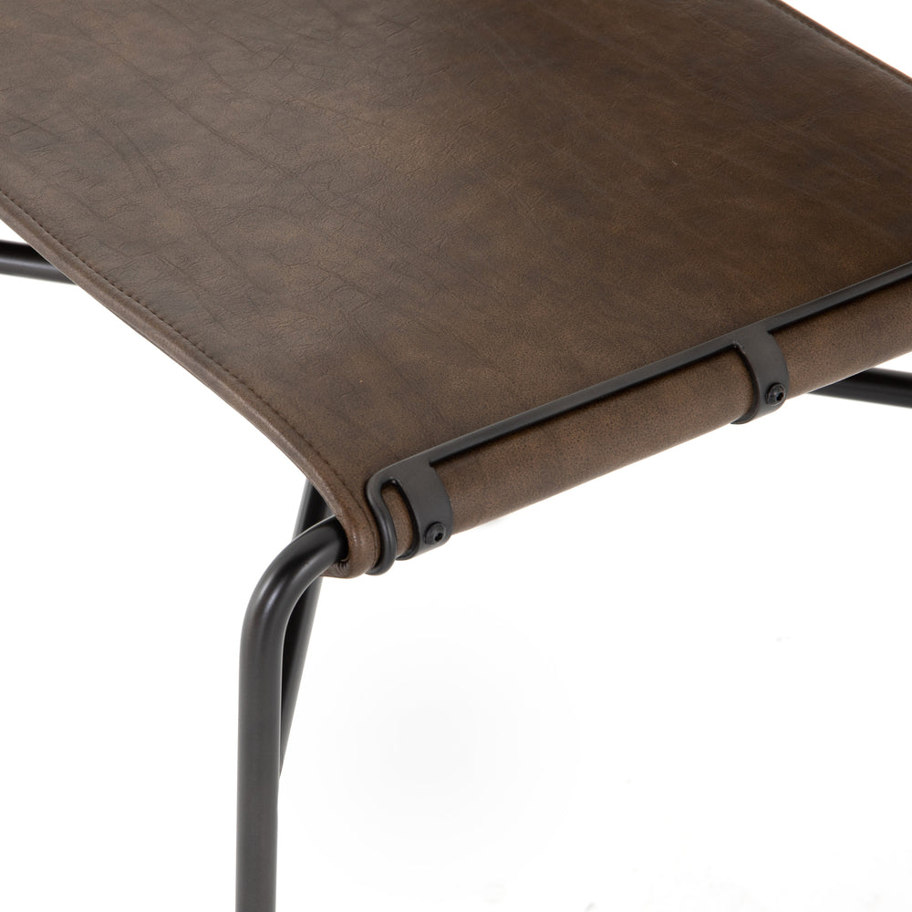 Wharton Dining Chair In Distressed Brown