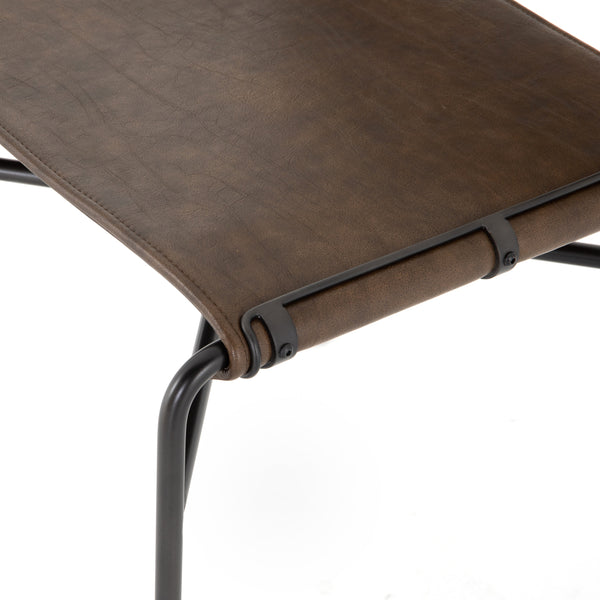 Wharton Dining Chair In Distressed Brown