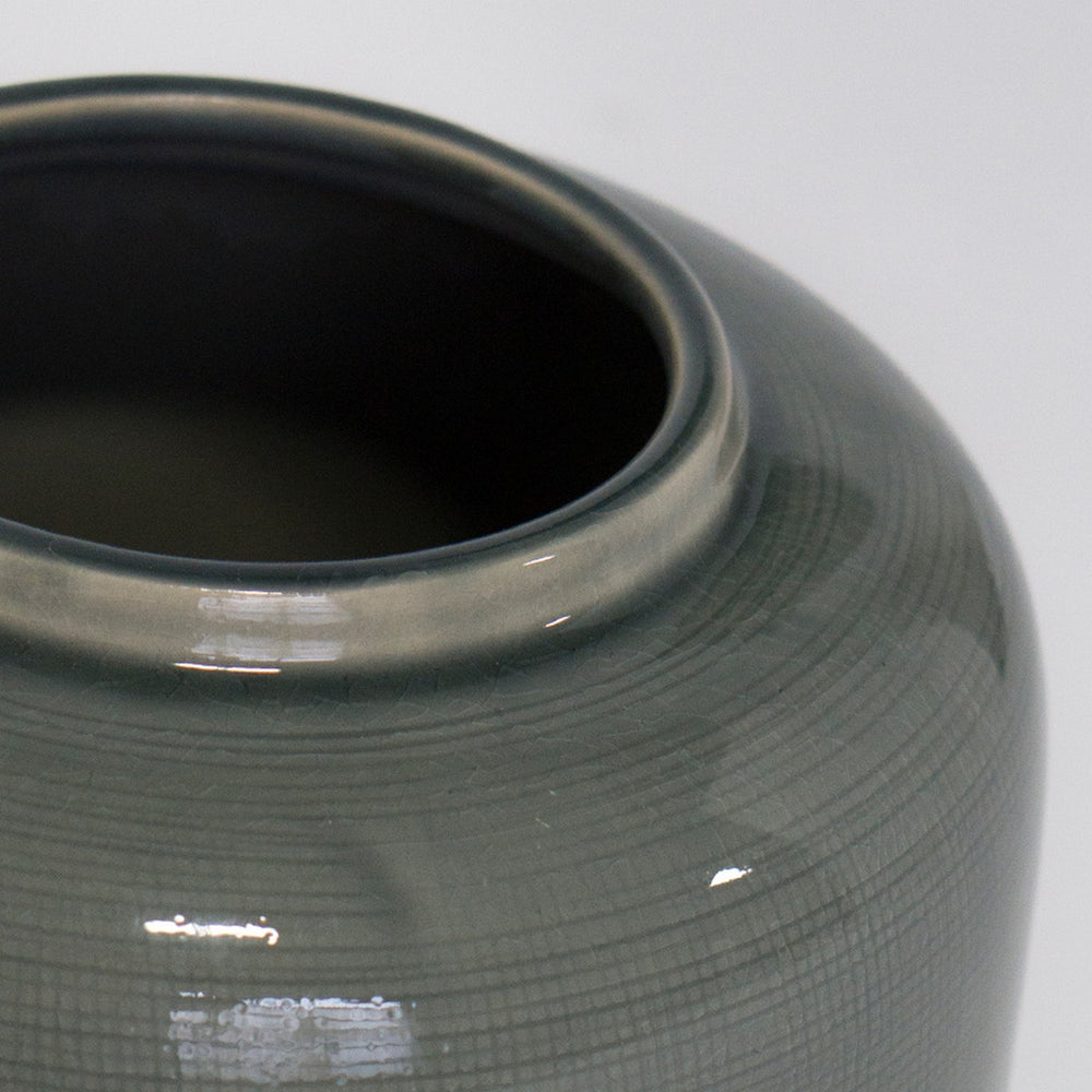 Ceramic Textured Jar with Lid