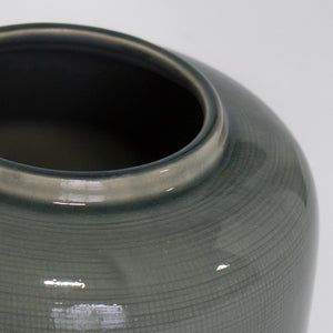 Ceramic Textured Jar with Lid