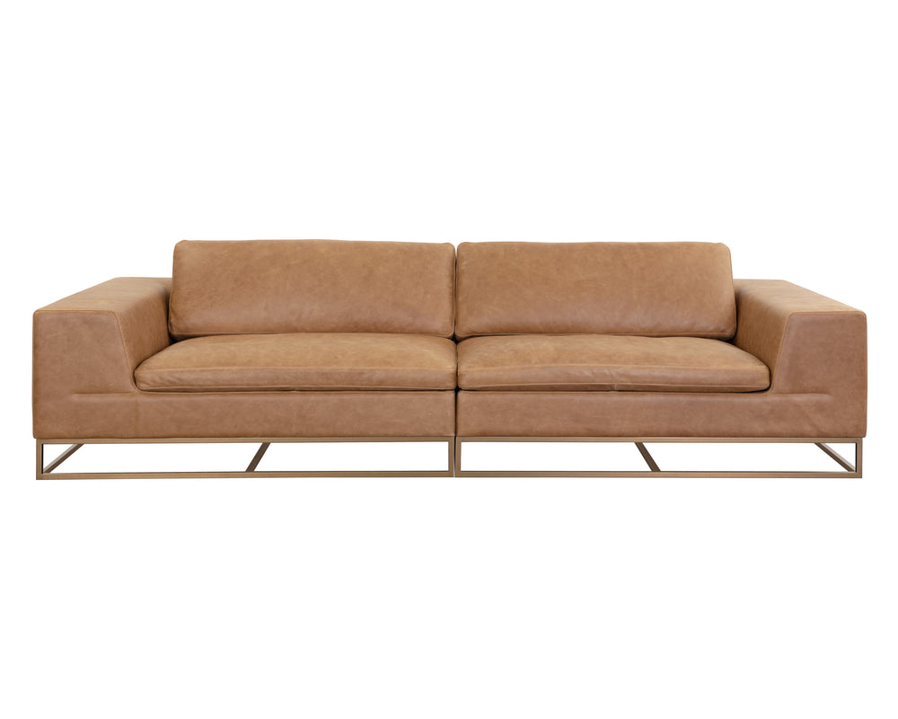 IRA SOFA - CAMEL LEATHER